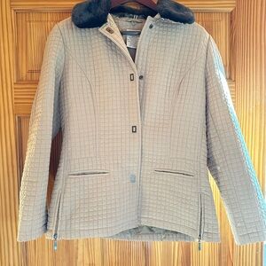 George Light Brown Quilted Women's Puffer Jacket